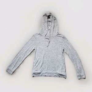 FatFace Loungewear Hooded Sweater Gray Marled Lightweight Womens US 4 EUC